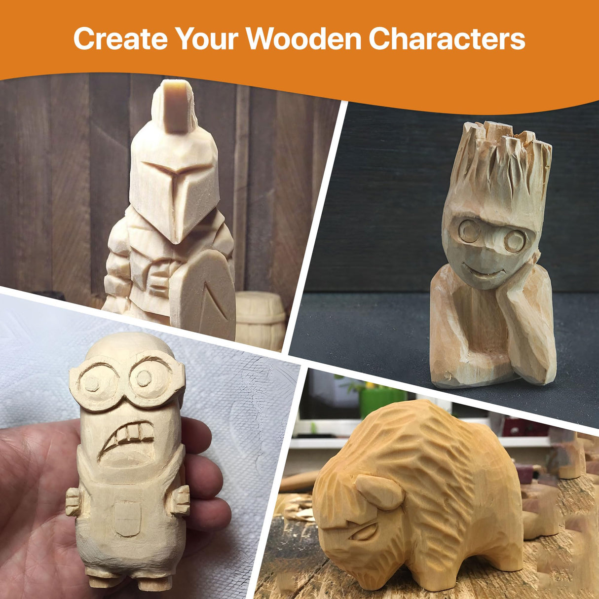 CARVCRAZE Wood Carving Tools Set 30-in-1 Wood Carving Knife Kit, Whittling Knife, Craft Kits for Adults, Wood Working Tools and Accessories, Whittling Knives, Wood Whittling Kits, Hobbies for Adults CarvCraze