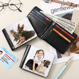 LEIFIDE 4 Pcs Sublimation Wallet Blank Heat Transfer Wallet Blank Sublimation Wallet Single Sided DIY Wallet Slim for Men PU Leather Wallets with ID Windows Card Slots for Christmas Travel Work Gift LEIFIDE