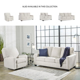 Signature Design by Ashley Rannis Casual Manual Rocker Recliner, White Signature Design by Ashley