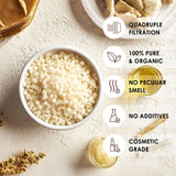VIPwax White Beeswax Pellets 1LB, Natural Organic Beeswax, Beeswax for Candle Making, Body, Skin Care DIY, Lip Balm and Soap Making Supplies VIPwax
