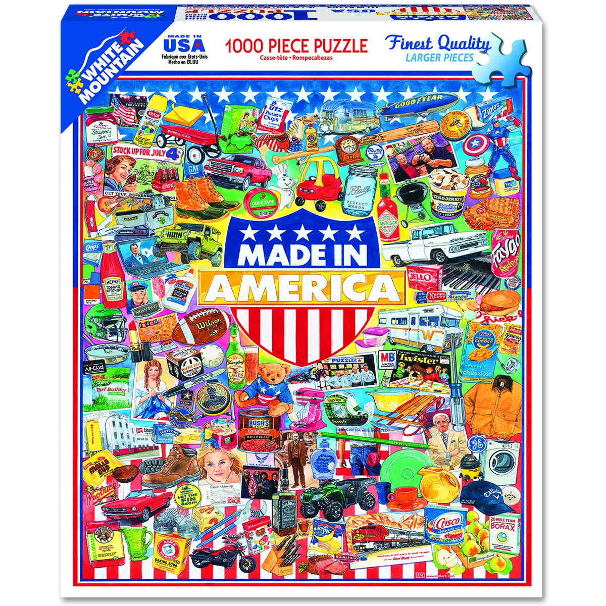 White Mountain Puzzles Made in America - 1000 Piece Jigsaw Puzzle White Mountain