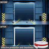 Gaahing Garage Door Top and Sides Seal Strip, Universal Weather Stripping, Self-Adhesive Weatherproofing Molding Trim with 40 Sets of Screws (White, 32.8 FT) Gaahing
