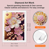 WSLWXSHM 5D Special Shape Diamond Art Kits for Beginners, Diamond Painting Kits for Adults, Crystal Rhinestones Diamond Painting for Home Wall Decoration Gift 12×16inch/30×40cm, Flower WSLWXSHM