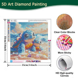 Possoco Sea Turtle Diamond Art Kits for Adults Beginner, Beach Cute Turtles 5D Diamond Painting Kits for Adults, DIY Round Full Drill Gem Art Painting and Crafts for Gift Home Wall Decor 14x14 Inch Possoco