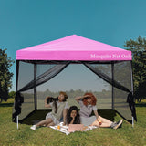 Mosquito Net with Zipper for Outdoor Camping Mosquito Net DIY Canopy Screen Wall Outdoor Mosquito Net for 10 x 10 Patio Gazebo and Tent Tappio