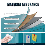 Washsemba 71'' Farmhouse Metal Storage Cabinet with Barn Doors，Steel File Cabinet for Home Office，Kitchen Pantry 4 Adjustable Shelves，Freestanding Cupboard for Kitchen，for Office, Home (Peacock Blue) Washsemba