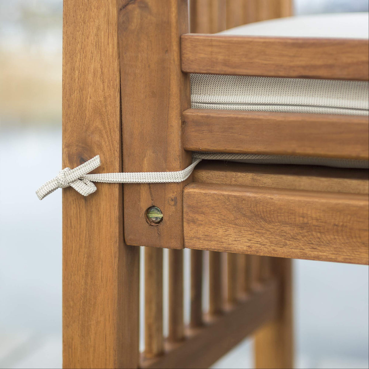 Walker Edison Rendezvous Modern 7 Piece Solid Acacia Wood Outdoor Dining Set, Set of 7, Brown Walker Edison