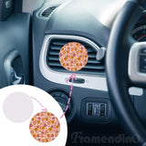 Framendino, 4 Pack Sublimation Blank Car Air Vent Clips Heat Transfer Car Diffuser Vent Scent Perfume Clip 4 Styles(Heart Square Round Rectangle) Framendino