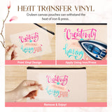 20 Pcs 8.3x4.7" Blank DIY Craft Bag Canvas Pencil Case/Pouch-Canvas Makeup Bags Bulk-Canvas Pouch With Zipper Bulk Cosmetic Bag-Multi-Purpose Travel Toiletry Canvas Zipper Pouch for Stationary Storage Cruleen