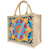 Generic 5D Diamond Art Painting Tote Bag Kit, DIY 5D Diamond Art Painting Handbag Kits, Diamond Art Painting Bag, (Single Side Dot Diamond) (#07-Mandala) WoodArtSupply