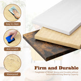 Shintenchi Wooden 7 Cube Bookshelf, 3 Tier Bookcase with Legs, Modern Open Storage Organizer Shelf,Display Cabinet Shelf Free Standing Bookshelves for Bedroom,Living Room,Office,Natural Shintenchi