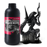 phrozen 3D Printer Water-Washable Rapid Black Resin, 405nm LCD UV-Curing Photopolymer Resin for High Precision Printing, Low Odor, Non-Brittle, Easy to Clean and Cure (1KG) phrozen