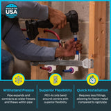 SharkBite 1/2 Inch x 100 Feet Red PEX-A, PEX Pipe Flexible Water Tubing for Plumbing, UA60R100 SharkBite