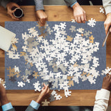 Bokon 2000 Pieces Jigsaw Puzzle Board 45.7 x 30.7 Inch Foldable Felt Puzzle Mats with 6 Portable Puzzle Sorting Trays Holder Organizer Puzzle Keeper Puzzle Accessories for Adults Bokon