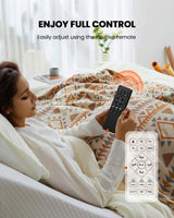 Amada Split King Adjustable Bed Frame with Massage, Adjustable Bed Base with 4 USB Ports & Under-Bed Nightlight, Head & Foot Incline, Electric Base with 4 Height Options, 01B-SK1 AMADA HOMEFURNISHING