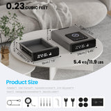 Mboko Biometric Discreet Gun Safe with 12-Hour Time Clock Display, Wireless Charging Gun Safe for Handgun with Adjustable Brightness, Backlit Keypad, LED Light, and Auto Pop-up Access Mboko