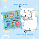 Ocean Scene: Coloring Book for Adults and Kids, Bold and Easy, Simple and Big Designs for Relaxation with Sea Animals Life (Thick Lined Bold & Easy Coloring) Tesitehi