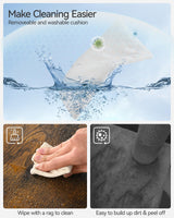 FourFurPets 72.4" Modern Cat Tower for Indoor Cats - Multi-Level Condo With Caves, Tall Tree With Scratching Board, Wooden Tower With Large Perch, Removable Pads, Rustic Brown FourFurPets