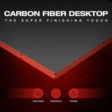 Homall L Shaped Gaming Desk Computer Corner Desk PC Gaming Desk Table with Large Monitor Riser Stand for Home Office Sturdy Writing Workstation (Black, 51 Inch) Homall