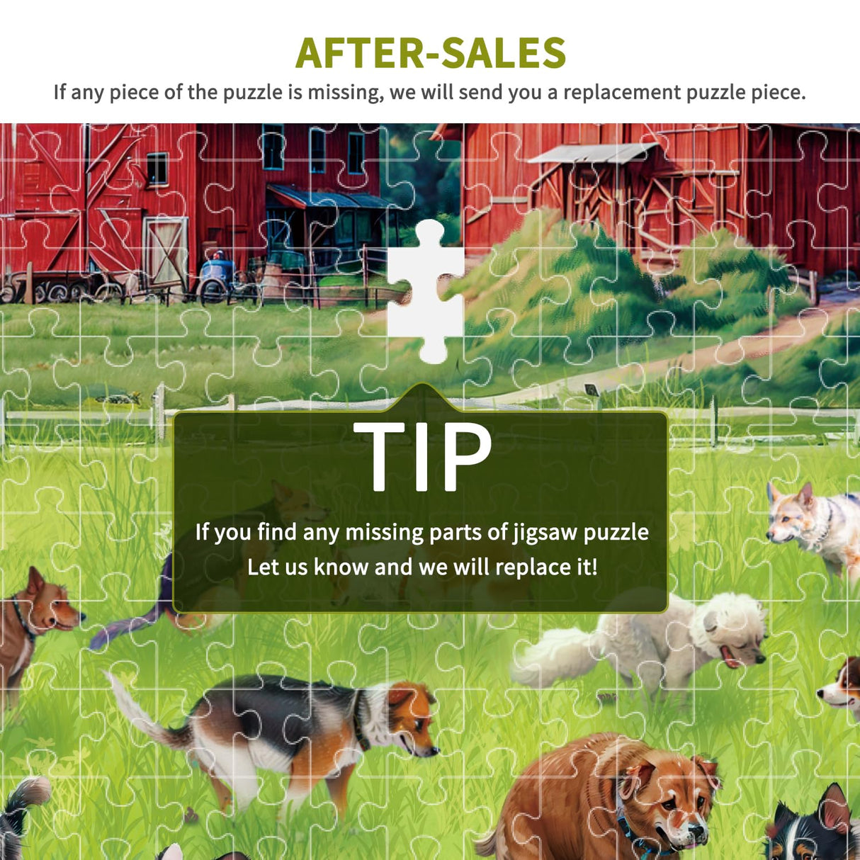 ALL4JIG Dog Pooping Fun Jigsaw Puzzles for Adults and Kids, 1000 Pieces, Christmas Secret Santa Gift, White Elephant Gifts for Dog Lovers, Number Partitioned for Easy Solving ALL4JIG
