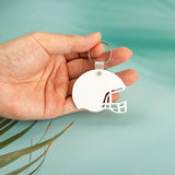 YHNTGB 20 Set Sublimation keychain blanks bulk Heat transfer keychains Double sided key chains with key ring Helmet sublimation key chains for Graduation Day Present Craft Making DIY Decoration YHNTGB