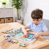 Melissa & Doug Wooden Underwater Jigsaw Spinning Gear Puzzle – 18 Pieces Wooden Puzzle for Toddlers and Preschoolers, for Boys and Girls Ages 3+ Melissa & Doug