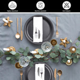 BEDDING CRAFT Set of 12 Cotton Cloth Dinner Napkin 18x18 White with Hemstitched Mitered Corners – Perfect for Wedding Dinner Parties and Table Decorations, Thanksgiving, Chritsmas Bedding Craft