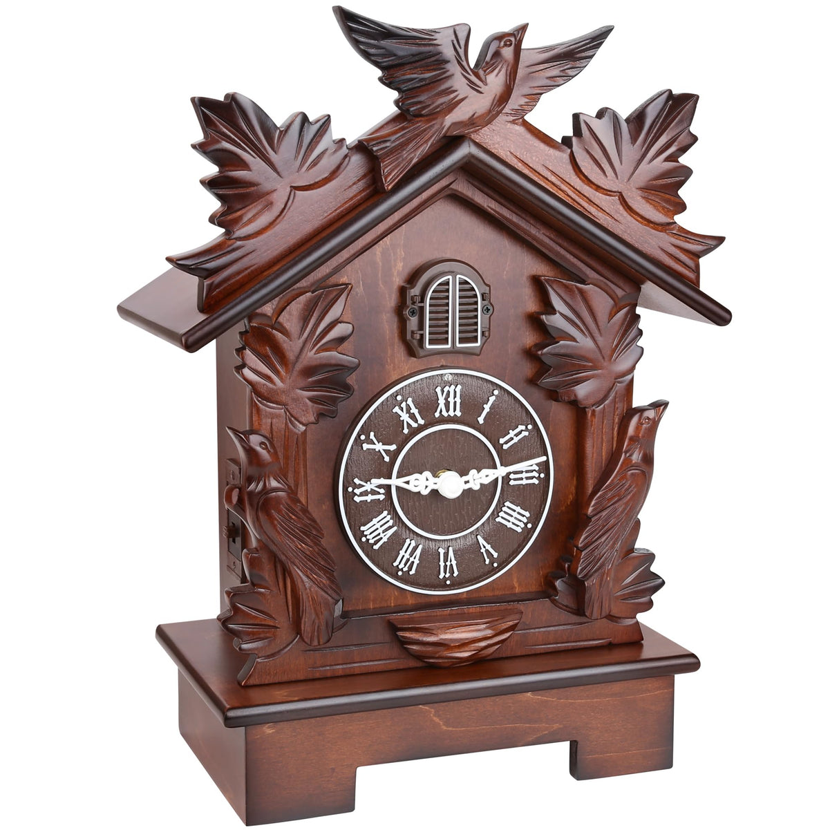 Kendal Large Tabletop Handcrafted Wood Cuckoo Clock House Home Decor with Singing Bird & Black Forest Bird Decoration MX23-2 Kendal