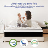 VERHOPE Full Mattress, 12 Inch Full Hybrid Mattress in a Box with Memory Foam, Medium Firm, Euro Top, Reinforced Edge Support, Pressure Relief & Motion Isolation, CertiPUR-US Certified VERHOPE