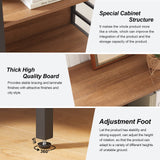 HOMISSUE Vintage Brown 6-Tier Rustic Industrial Bookshelf for Home and Office HOMISSUE