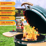 Smoker Chef XXL 20 FT Grill Gasket for Smokers - Black 1/2’’ x 1/8’’ Hi Temp Seal Smoker Gasket – 2-Pack x 10 FT Self Stick Black Nomex Fire Tape for BBQ Lid – High Heat Temperature Material Replace Smoker Chef