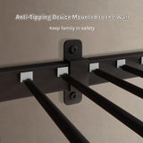 nesture. Bunk Bed Twin Over Twin, Heavy Duty Metal Bunkbeds with Full-Length Guardrail, Space-Saving Steel Bed for Kids & Adults, No Box Spring Required, Black nesture.