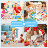 Wooden Peg Puzzles for Toddlers 2 3 4 Year Old, 4 Pack Montessori Toys Preschool Learning Puzzles for Toddlers 1-3 with Animals, Shapes, Alphabet, Wooden Toddler Toys Gifts for Kids Boys Girls Peacurh