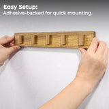 Spaceneat Sunglass Holder for Wall - Keep Your Eyewear Safe & Secure - Eyeglass Organizer for Multiple Glasses Display, Hanging Sunglasses Storage Stand, Reading Glasses Holder Rack - Walnut, 5 Slot Spaceneat