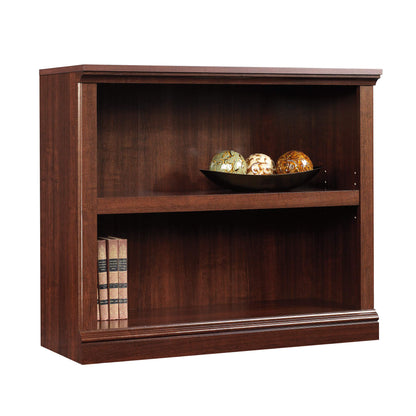 Sauder Miscellaneous Storage 2-Shelf Bookcase/ book shelf, Select Cherry finish - WoodArtSupply