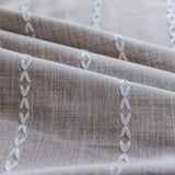 RoomTalks Country Farmhouse Cotton Polyester Curtains for Bedroom Living Room 63 Inch Length Light Filtering Boho Chic Cabin Rustic Window Curtain Panels with Tassels Striped Bohemian Draperies RoomTalks