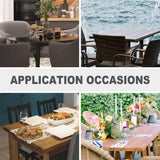 Small Square Tablecloth 36 x 36 Inch Washable Polyester Table Cloth Solid Pink Heavy Duty Fabric Coffee Table Cover for Dining Home Kitchen Party Wedding eeivs