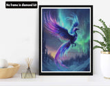 VAIIEYO 5D DIY Phoenix Diamond Art Kits for Adults, Diamond Painting Animal, Diamond Painting Kit Full Drill Round Rhinestone Craft Canvas for Home Wall Decor Gift 12x16 inch/30x40 cm VAIIEYO