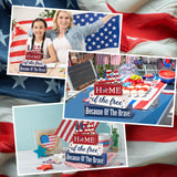 Huquary 4 Pcs Farmhouse 4th of July Patriotic Table Sign Independence Day Table Wood Decorations Patriotic Themed Rustic Farmhouse Wood Block Sign for Party Home Desk (Stylish) Huquary