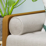 Christopher Knight Home Aidan Mid Century Modern Tufted Fabric Sofa, Beige Christopher Knight Home