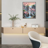 Ausanrl Plum Blossom Diamond Art Painting-Diamond Painting for Adults,5D Diamond Painting Flowers,DIY Full Drill Diamond Painting Flower Gem Painting and Crafts 12x16inch Ausanrl