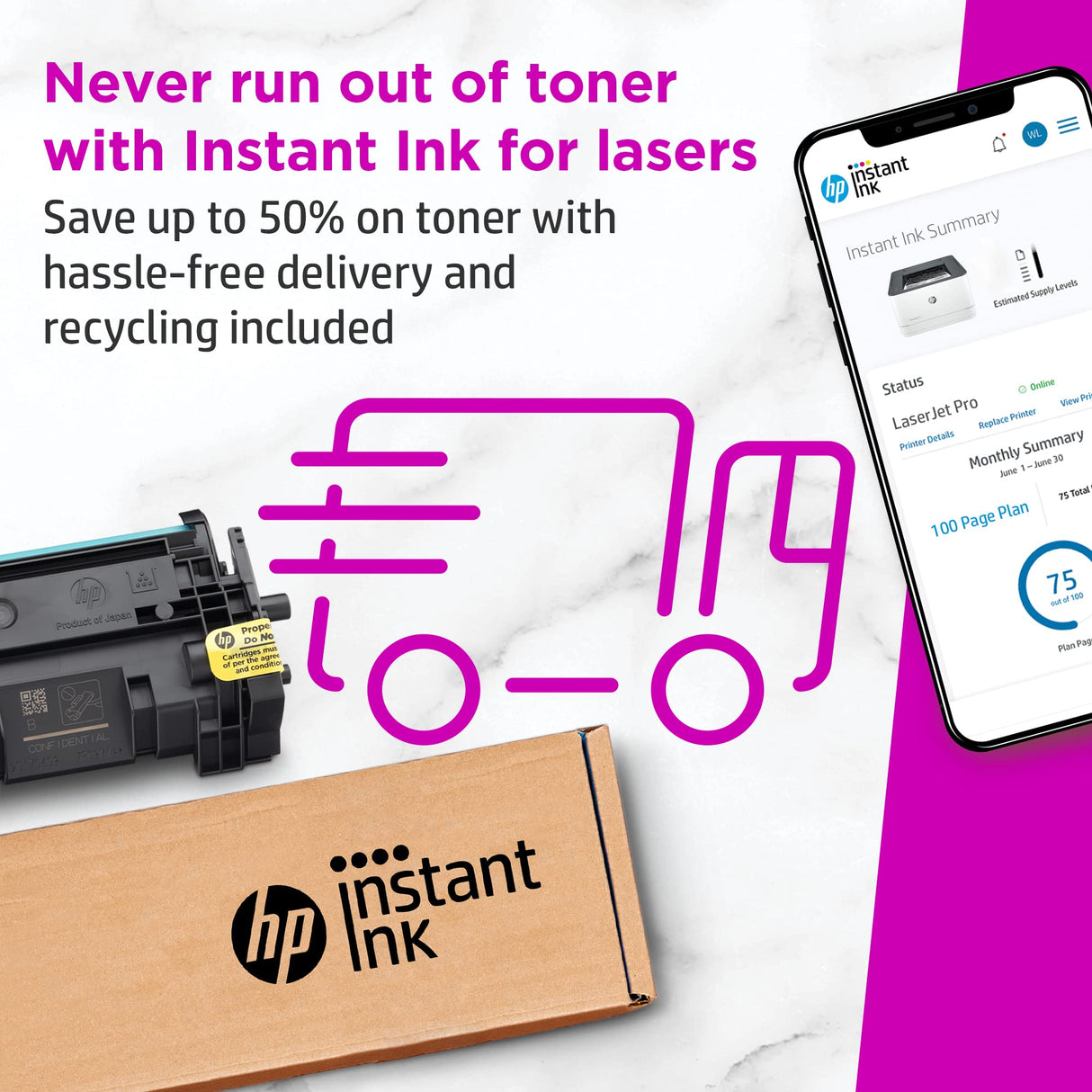 HP LaserJet Pro 3001dw Wireless Black & White Printer (Renewed) HP