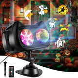 2025 Upgrade Halloween Christmas Projector Lights Outdoor with Memory Function, 58 HD Effects (3D Ocean Wave + Patterns) LED Landscape Lights Waterproof for Indoor Yard Home Party Holiday Decorations ANTEQI