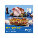 Pyrex Deep 3-Pack Glass Baking Dish Set (9"x13", 7"x11", 8"x8") With BPA-Free Lids, Rectangular Glass Bakeware, Dishwasher, Microwave, Freezer & Pre-Heated Oven Safe Pyrex