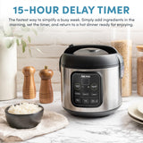 Aroma Housewares ARC-994SB Rice & Grain Cooker Slow Cook, Steam, Oatmeal, Risotto, 8-cup cooked/4-cup uncooked/2Qt, Stainless Steel AROMA