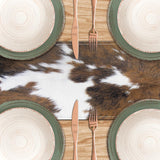 Cow Print Table Runner Brown Western Runners Cowhide Table Decorations Farmhouse Country Table Runner for Party Home Kitchen Dining Room 13x71 Inch (just a Print) LXXTK