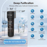Waterdrop 10UA Under Sink Water Filter System, Reduces PFAS, PFOA/PFOS, Lead, Chlorine, Bad Taste & Odor, Under Counter Water Filter Direct Connect to Kitchen Faucet, NSF/ANSI 42 Certified, 8K Gallons Waterdrop