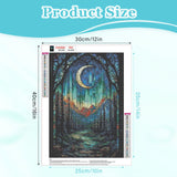 MAXBYE Diamond Paintings of Enchanted Forest, Diamond Art Kits for Adults, 5D Moonlight Forest Diamond Art Kits, Diamond Paintings for Home Décor Items, Extra 30% Diamonds, 12x16in MAXBYE