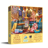 SUNSOUT INC - The Quilt Lodge - 1000 pc Jigsaw Puzzle by Artist: Tom Wood - Finished Size 20" x 27" - MPN# 28594 SunsOut