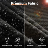 ovios 10 Piece Outdoor Patio Furniture Set with Fire Pit Table,Conversation Sectional Wicker Couch with Swivel Chairs,Modern Outside Sofa for Balcony Backyard, Black ovios